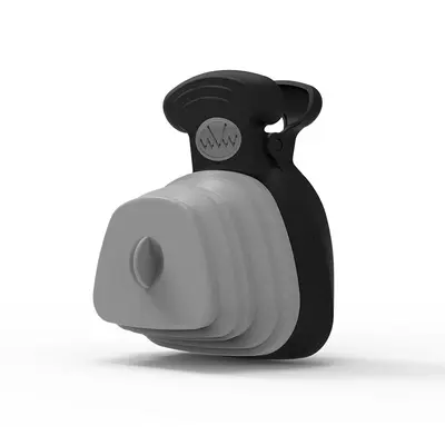 Pet Dog Poop Bag Dispenser Travel Foldable Poop Spoon | Color: Grey | Size: Small