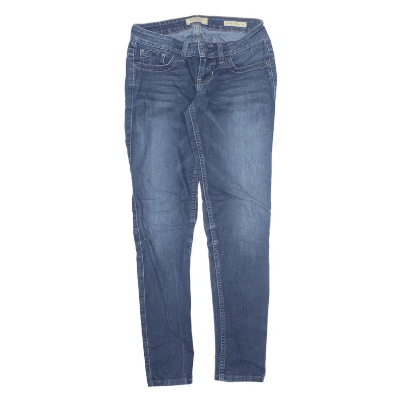GUESS Low Rise Jeans Blue Denim Slim Skinny Stone Wash Womens W25 L28