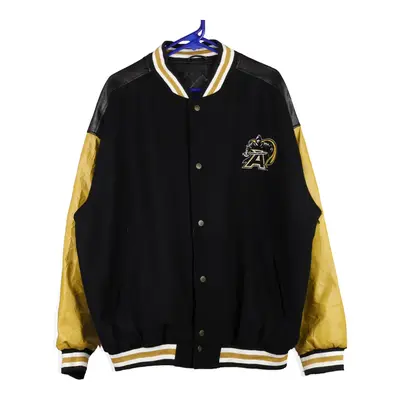 Steve & Barry Varsity Jacket - XL Black Wool Blend