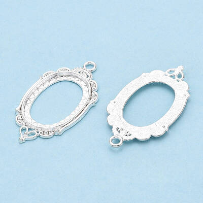 Zinc Alloy Link Cabochon Settings