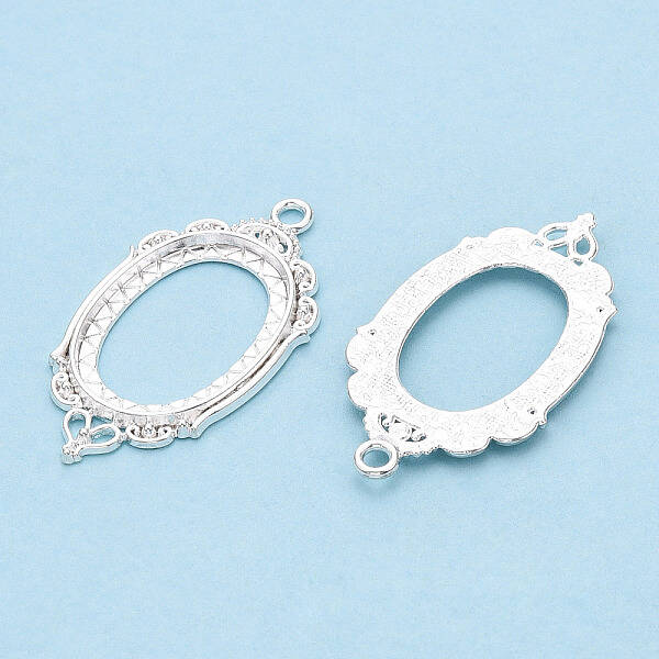 Zinc Alloy Link Cabochon Settings