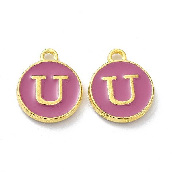 Golden Plated Alloy Enamel Charms