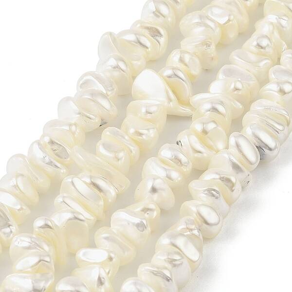 Electroplated Shell Pearl Beads Strands