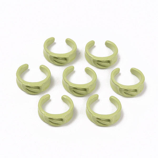 Spray Painted Alloy Cuff Rings