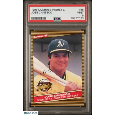 Jose Canseco PSA 1986 Donruss Highlights #55 9 90957523