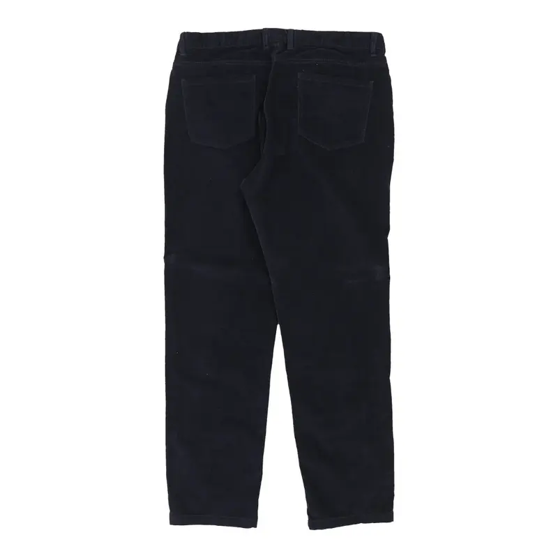 Piaza Italia Cord Trousers - 39W 32L Navy Cotton