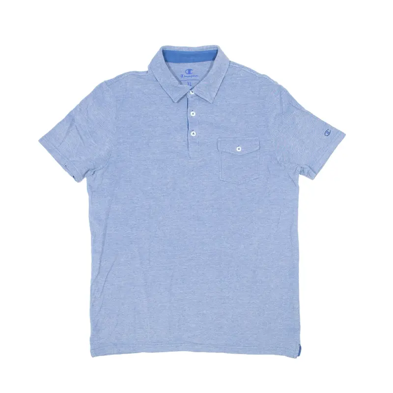 CHAMPION Polo Shirt Blue Short Sleeve Boys XL