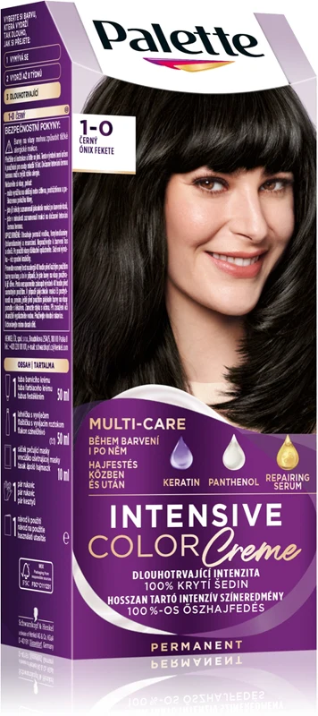 Schwarzkopf Palette Intensive Color Creme permanent hair dye color 1-0 N1 black