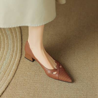 CHIKO Shaniah Pointy Toe Block Heels Pumps Shoes