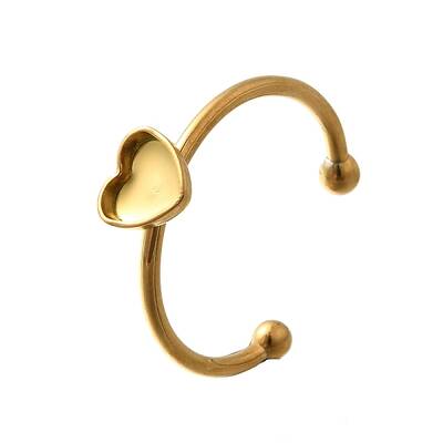 304 Stainless Steel Open Cuff Ring Components
