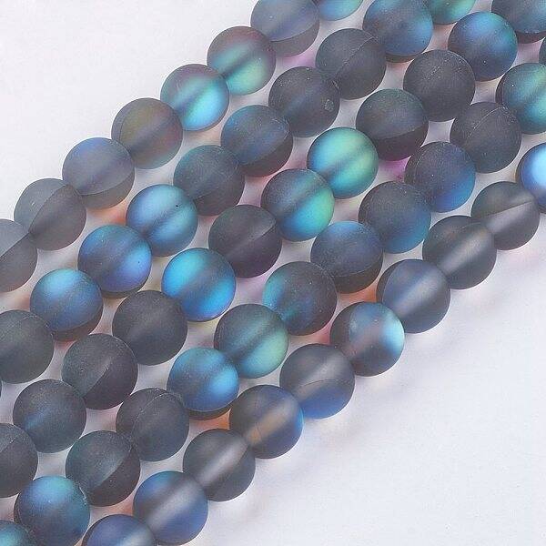 Synthetic Moonstone Beads Strands
