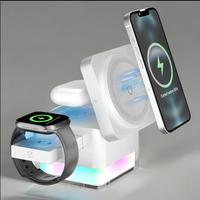 Deals for youdays Mey-norway 3-in-1 15W Wireless Charging Station, Foldable Magnetic Phone Charger, PhoneHolder for Charging ...