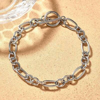 Tarnish Resistant Unisex 304 Stainless Steel Figaro Chain Bracelets