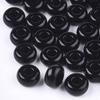 Opaque Acrylic European Beads