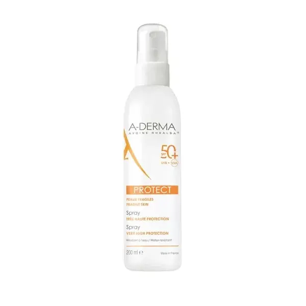 A-derma Solar Tanning Spray SPF 50+ (Protect Spray) 200 ml
