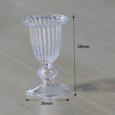 Glass Cups Miniature Ornaments