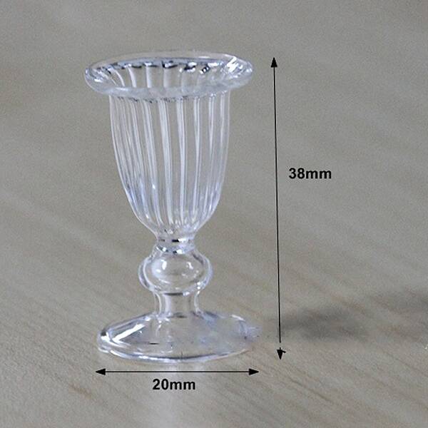 Glass Cups Miniature Ornaments