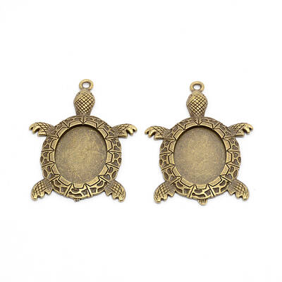 Alloy Pendant Cabochons Settings