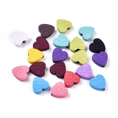 Spray Painted Non-magnetic Synthetic Hematite Beads