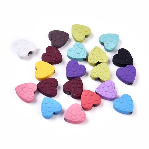 Spray Painted Non-magnetic Synthetic Hematite Beads