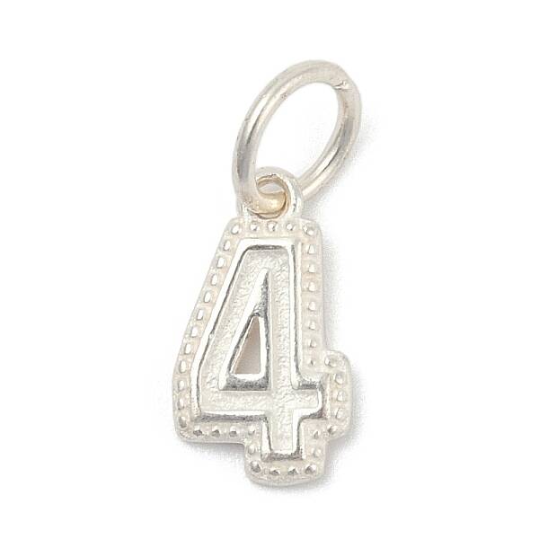 Number Series 925 Sterling Silver Charms