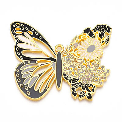 Rack Plating Alloy Enamel Big Pendants