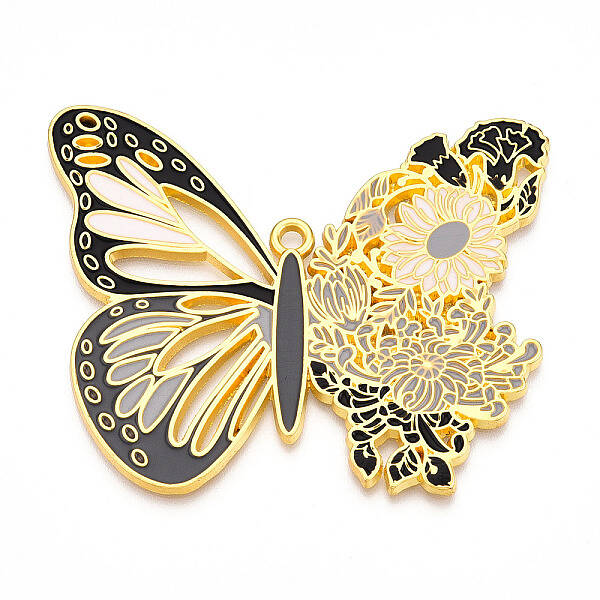 Rack Plating Alloy Enamel Big Pendants