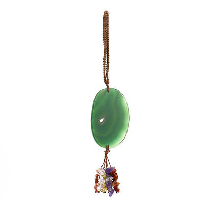 Natural Agate Slice Pendant Decorations