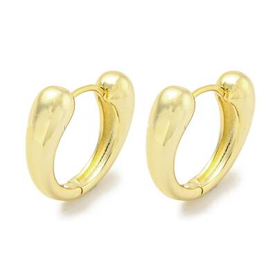 Brass Hoop Earrings