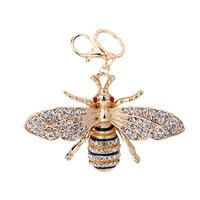 Cute Bee Design Keychain, Rhinestone Decor Keychain for Car Keys for Women & Men, Fashion Accessories for Daily Use, Creative...