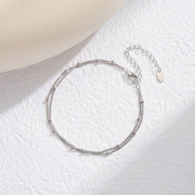 S925 Sterling Silver Multi-strand Bracelets for Woman