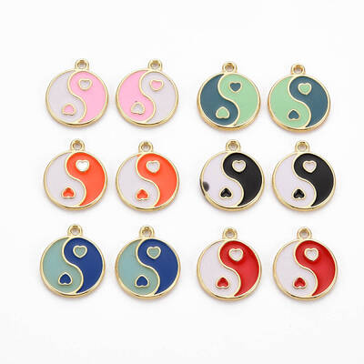 Rack Plating Alloy Enamel Charms