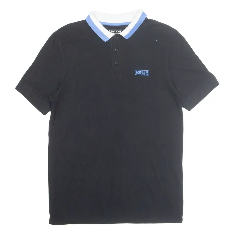 BARBOUR INTERNATIONAL Mens Polo Shirt Black L