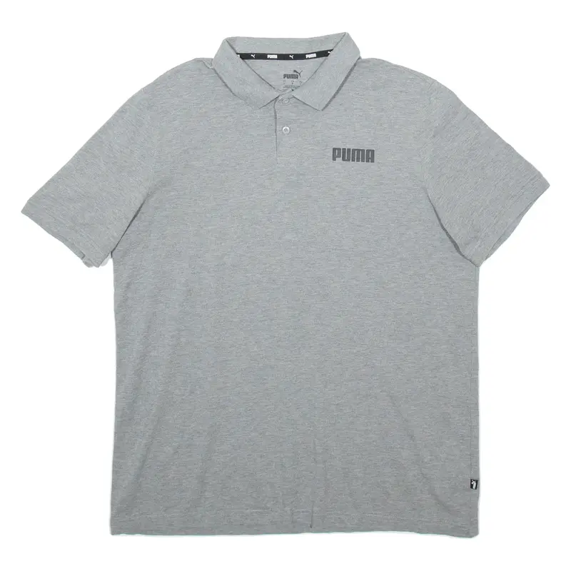 PUMA Mens Polo Shirt Grey L