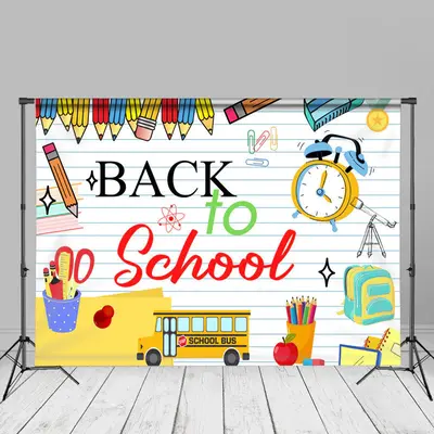 Pencil Staioneries Notebook Back To Scool Backdrop - Aperturee