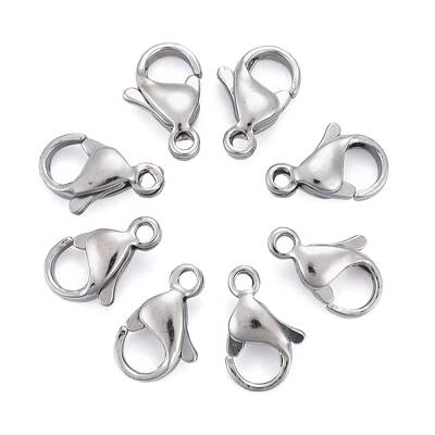 Tarnish Resistant 304 Stainless Steel Lobster Claw Clasps