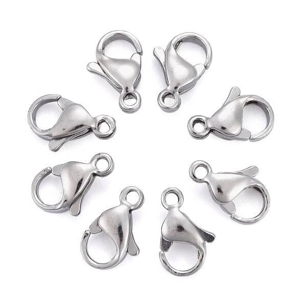 Tarnish Resistant 304 Stainless Steel Lobster Claw Clasps