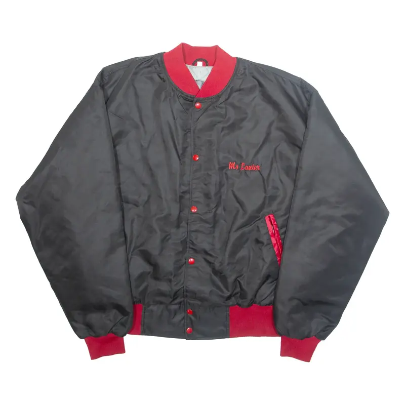 Mens Bomber Jacket Black 2XL