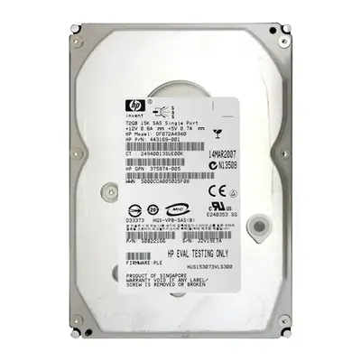 443169-001B HP 73GB 15000RPM SAS 3Gb/s 3.5-Inch 8MB Cache Hot Swap Hard Drive