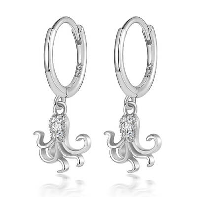 Anti-Tarnish Rhodium Plated 925 Sterling Silver Hoop Earrings