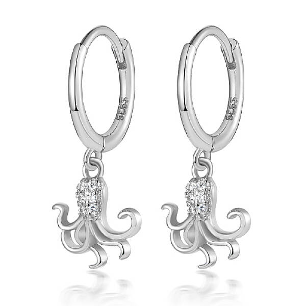 Anti-Tarnish Rhodium Plated 925 Sterling Silver Hoop Earrings
