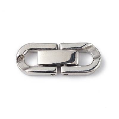 Non-Tarnish 304 Stainless Steel Fold Over Clasps