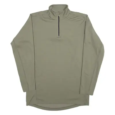 ARMA SUISSE Military Mens Sweatshirt Green 1/4 Zip L