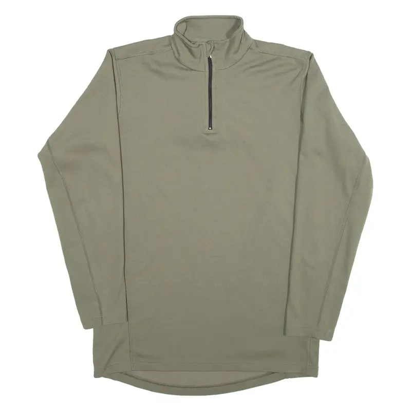 ARMA SUISSE Military Mens Sweatshirt Green 1/4 Zip L
