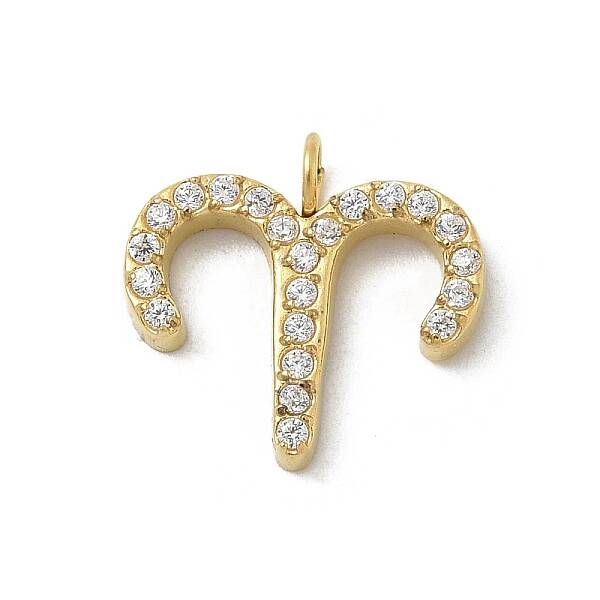 Ion Plating(IP) 304 Stainless Steel Micro Pave Cubic Zirconia Charms