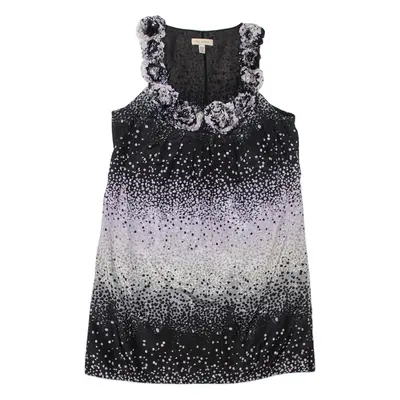 TED BAKER Womens Shift Dress Grey Spotted Sleeveless Short M