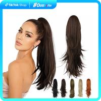 AISI HAIR Summervibes Ponytail Claw Clip in 22 Inch Ponytail Hair Extension For Women Natural Wavy Sythetic Hairpieces for Da...