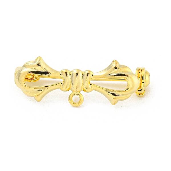 Bowknot Rack Plating Brass Brooches Findings