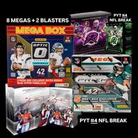 PYT #4 NFL BREAK - (4) Optic Megas + (2) Prizm Megas + (1) Topps Signature Class Mega + (1) Topps Resurgence Mega + (1) Topps...