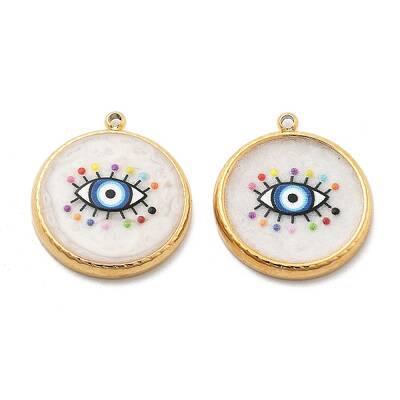 IP Plating(IP) 304 Stainless Steel Enamel Pendants
